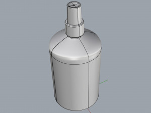 cosmetic container 02 large size Model 3D