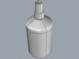 cosmetic container 02 large size 3D Model