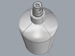 cosmetic container 02 large size Model 3D