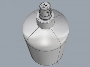 cosmetic container 02 large size 3D Model