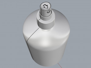 cosmetic container 02 large size Model 3D