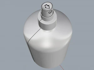 cosmetic container 02 large size 3D Model