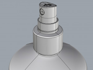 cosmetic container 02 large size Model 3D