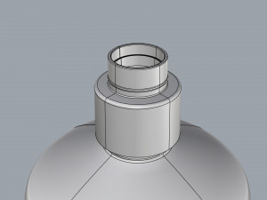 cosmetic container 02 large size Model 3D