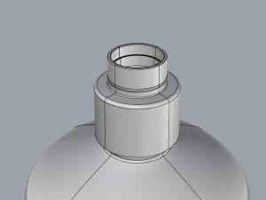 cosmetic container 02 large size 3D Model