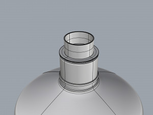 cosmetic container 02 large size Model 3D