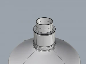cosmetic container 02 large size 3D Model