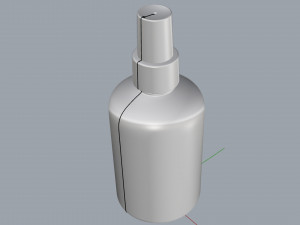 cosmetic container 02 medium size 3D Model
