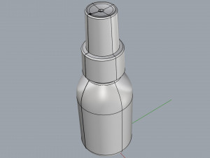 cosmetic container 02 small size 3D Model