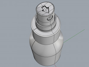 cosmetic container 02 small size 3D Model