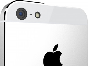 apple iphone 5 white and silver Modelo 3D