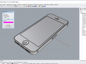 apple iphone 5 white and silver Modelo 3D