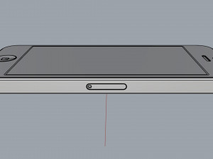 apple iphone 5 white and silver Modelo 3D