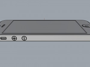 apple iphone 5 white and silver Modelo 3D