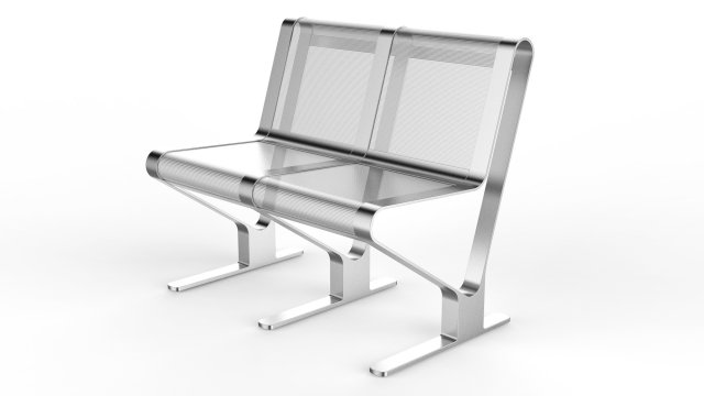 waiting room seat v1 2 seats 3D 모델 .c4d .max .obj .3ds .fbx .stl .blend 