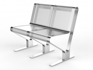 waiting room seat v1 2 seats Modèle 3D