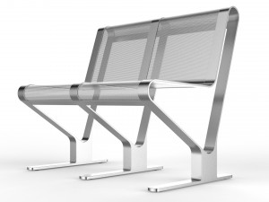 waiting room seat v1 2 seats 3D 모델