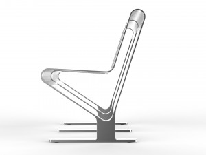 waiting room seat v1 2 seats 3D 모델