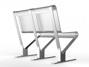waiting room seat v1 2 seats 3D 모델