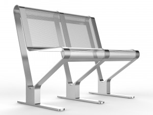 waiting room seat v1 2 seats 3D 모델