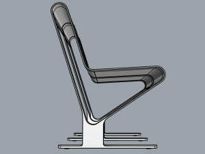 waiting room seat v1 2 seats 3D 모델