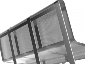 waiting room seat v1 3 seats Model 3D