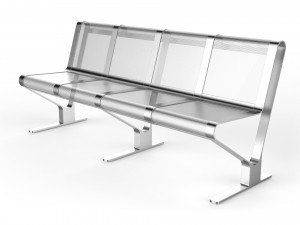waiting room seat v1 4 seats Modelo 3D