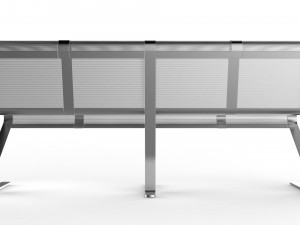 waiting room seat v1 4 seats Model 3D