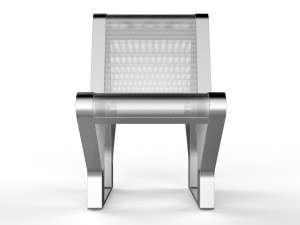 waiting room seat v1 double 1 seat 3D Model