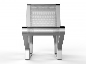 waiting room seat v1 double 1 seat 3D Model