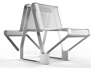 waiting room seat v1 double 1 seat 3D Model