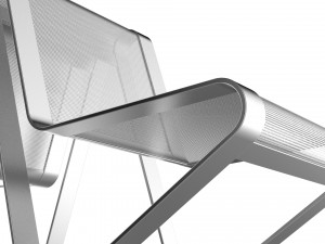 waiting room seat v1 double 1 seat 3D Model