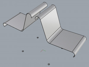 waiting room seat v1 double 1 seat 3D Model