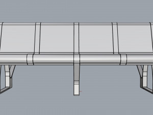 waiting room seat v1 double 4 seats Modelo 3D