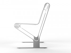 waiting room seat v2 1 big seat 3D Model