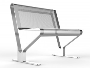 waiting room seat v2 1 big seat 3D Model