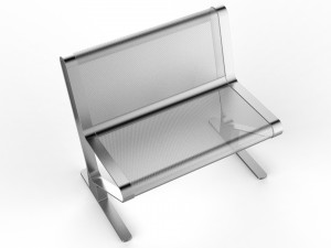 waiting room seat v2 1 big seat 3D Model