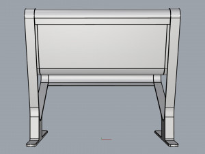 waiting room seat v2 1 big seat 3D Model