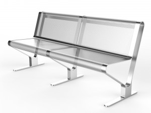 waiting room seat v2 2 big seats 3D मॉडल