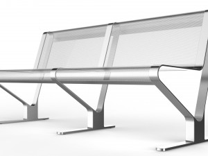 waiting room seat v2 2 big seats 3Dモデル