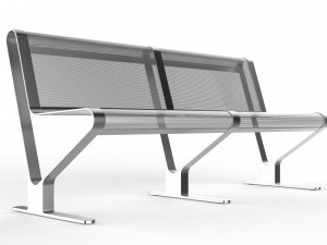 waiting room seat v2 2 big seats 3Dモデル