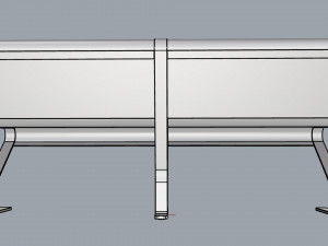 waiting room seat v2 2 big seats 3Dモデル