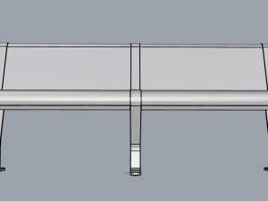 waiting room seat v2 2 big seats 3Dモデル