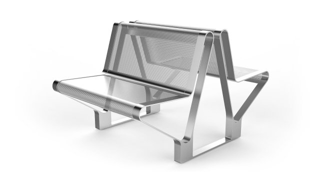 waiting room seat v2 double 1 big seat 3D 모델 .c4d .max .obj .3ds .fbx .stl .blend 