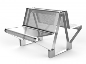 waiting room seat v2 double 1 big seat 3Dモデル
