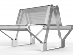 waiting room seat v2 double 1 big seat 3D 모델