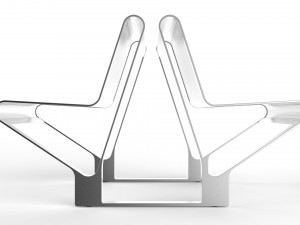 waiting room seat v2 double 1 big seat 3D 모델