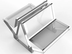 waiting room seat v2 double 1 big seat 3D Model