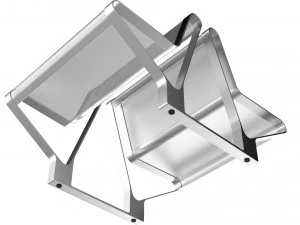 waiting room seat v2 double 1 big seat 3D Model
