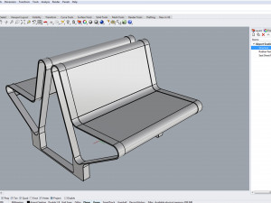 waiting room seat v2 double 1 big seat 3D 모델